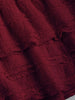 Garnet Tiered Ruffle Mini Skirt for Game Day