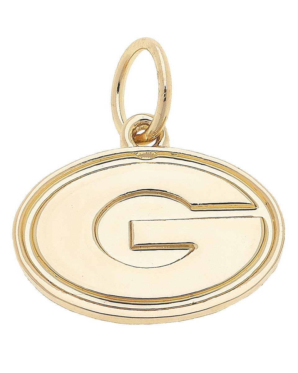 Georgia Bulldogs Gold Logo Charm