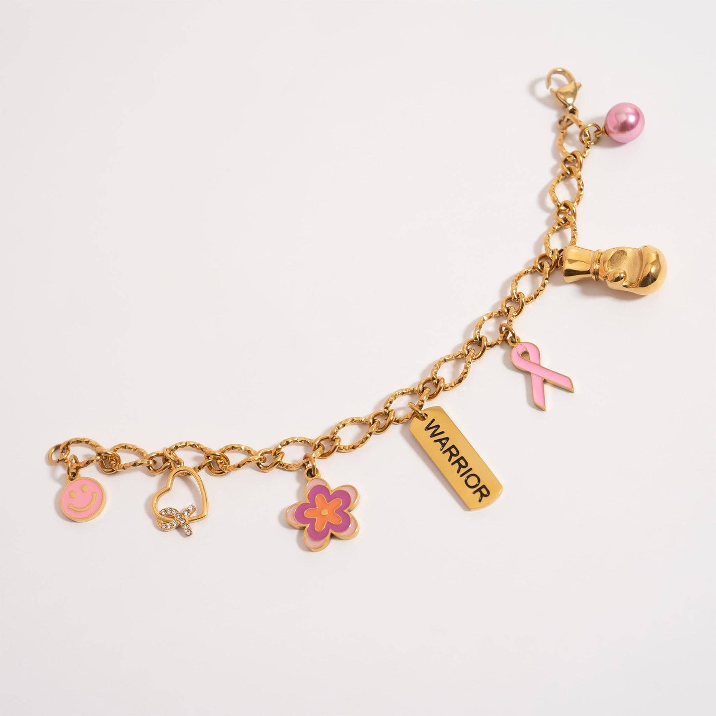 Pink Pearl Drop Charm