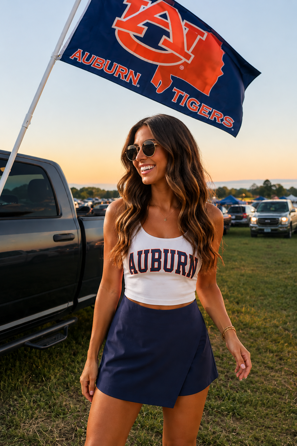 Navy Tailgate Skort