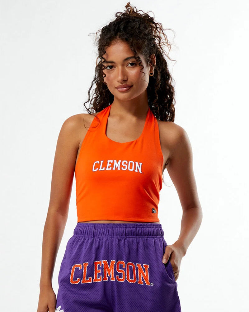 Clemson Tigers Halter Crop Top – Orange Game Day Top