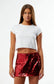 Oklahoma Sooners Sequin Mini Skirt – Red Game Day Sparkle Skirt