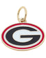 UGA Georgia Bulldogs logo enamel charm with 18K triple gold plated finish for bracelets and necklaces