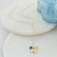 Michigan Wolverines Y-Necklace | Block M Charm, Crystal Accents