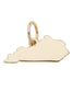 Gold Kentucky State Charm for custom charm bracelets and necklaces