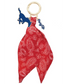 SMU Mustangs Bandana Bag Charm Keychain