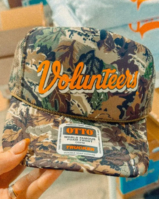 Tennessee Volunteers Vintage Camo Trucker Hat