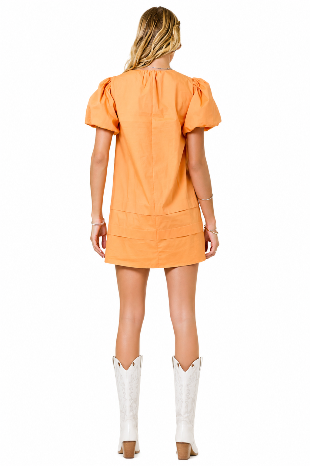 The Harper Orange Game Day Dress