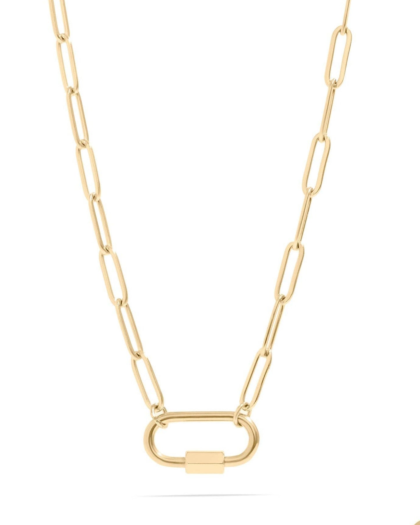 Paperclip Link Carabiner Necklace Base
