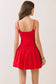 The Scarlett Dress – Red Game Day Fit & Flare Mini Dres