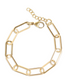 Gold Paperclip Chain Bracelet
