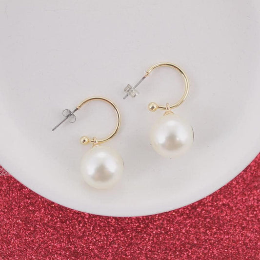 Georgia Bulldogs Pearl Drop Earrings – UGA Game Day Jewelry