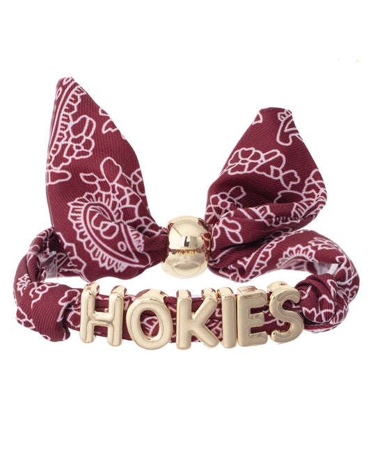 Virginia Tech Hokies Bandana Bracelet | Adjustable Game Day Bracelet