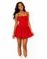 The Scarlett Dress – Red Game Day Fit & Flare Mini Dres