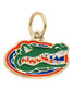 Florida Gators enamel logo charm with 18K triple gold plated finish for bracelets and necklaces