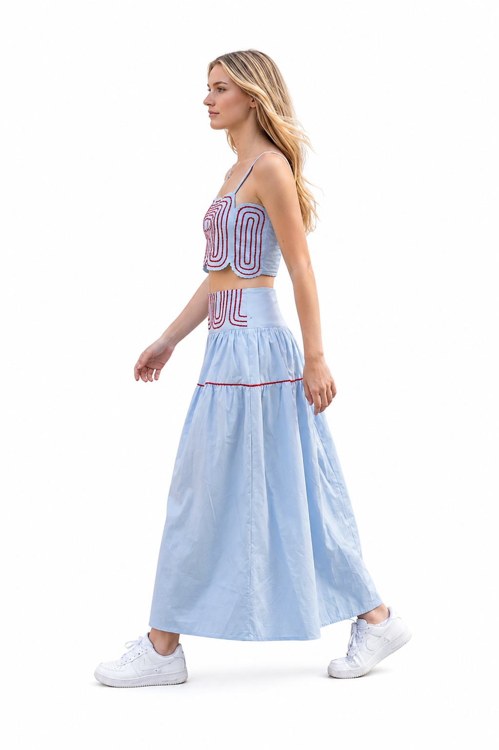 Hotty Toddy Lace Trim Two-Piece Set – Ole Miss Game Day Outfit