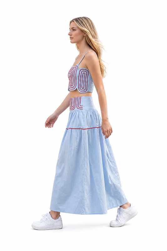 Hotty Toddy Lace Trim Two-Piece Set – Ole Miss Game Day Outfit