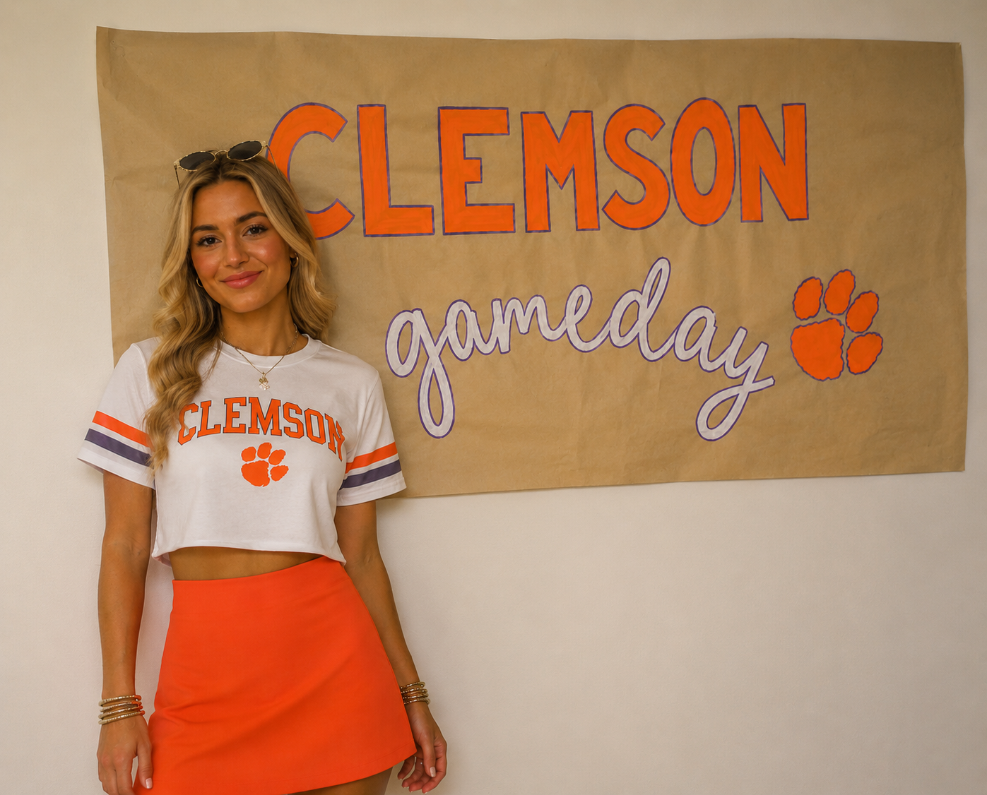 The Camden Orange Skort