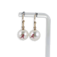 Alabama Pearl Drop Hoop Earrings