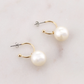 West Virginia Pearl Logo Hoop Earrings