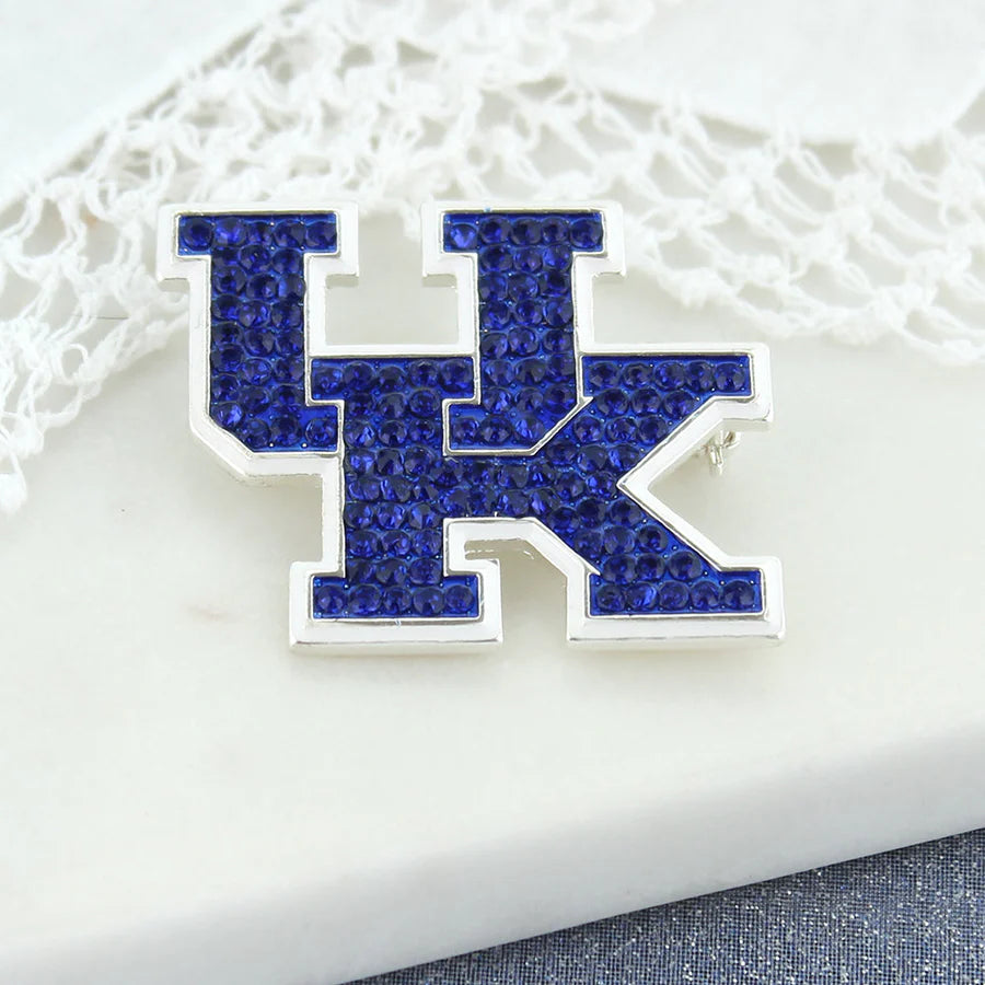Kentucky Wildcats Rhinestone Logo Pin – Blue Game Day Jewelry