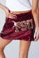 Florida State Sequin Mini Skirt – Garnet FSU Game Day Outfit
