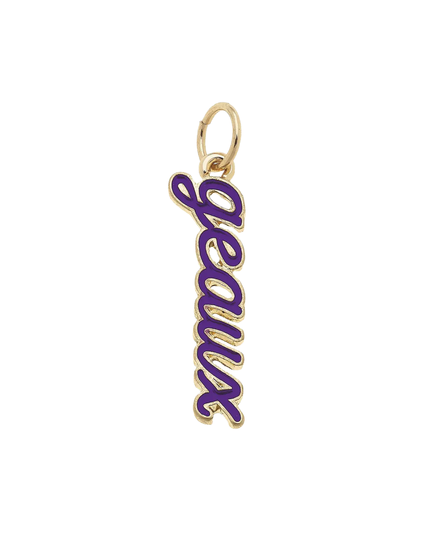 LSU Tigers Geaux Script Charm
