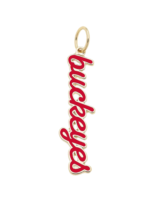 Ohio State Buckeyes Script Charm
