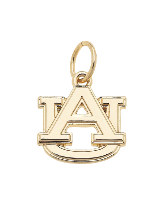 Auburn Tigers Gold Logo Charm