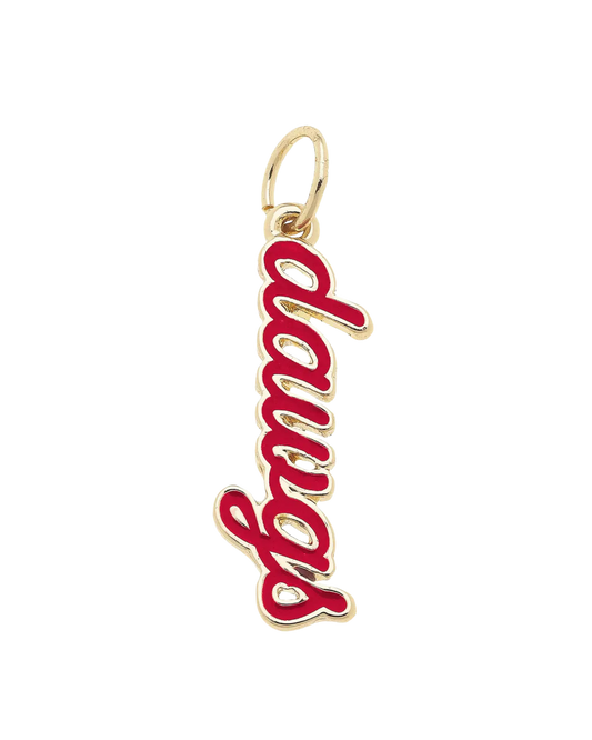 Georgia Bulldogs Script Charm