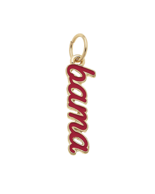 Alabama Crimson Tide Script Charm