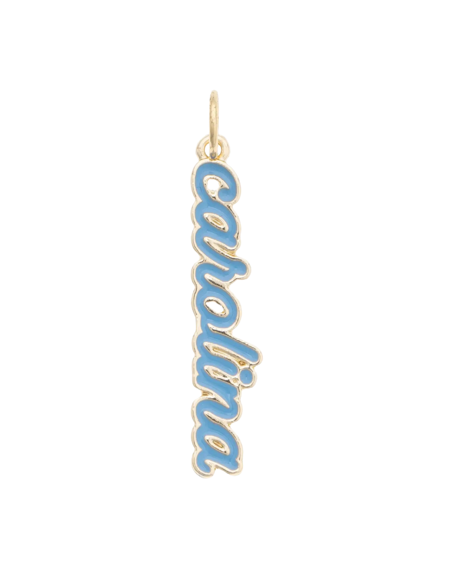 North Carolina Tar Heels Script Charm