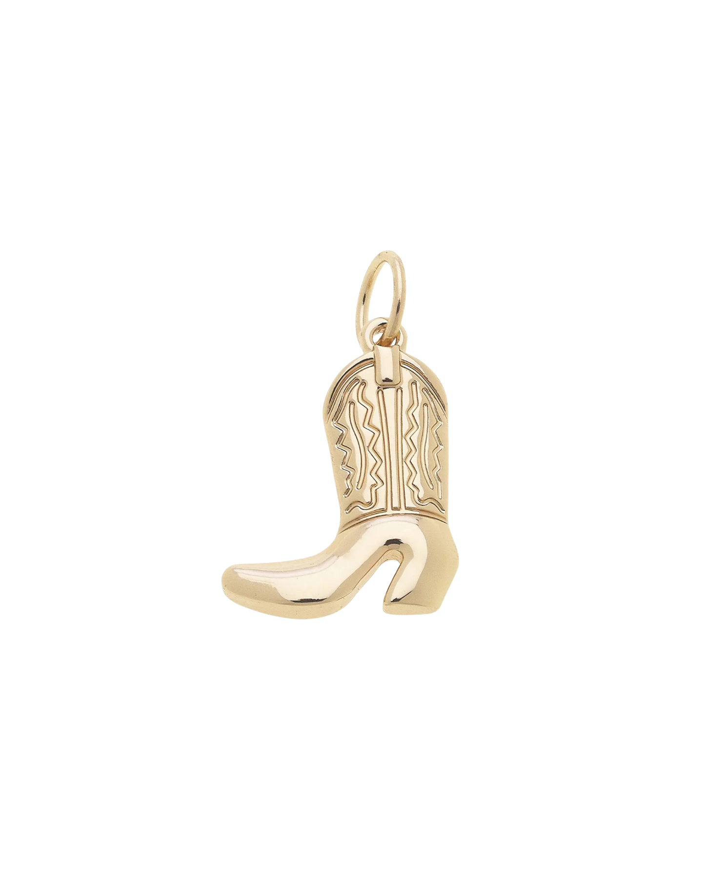 Gold Cowboy Boot Charm