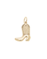 Gold Cowboy Boot Charm