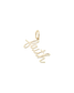 Gold Faith Script Charm