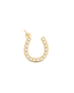 Gold Pearl Horseshoe Charm