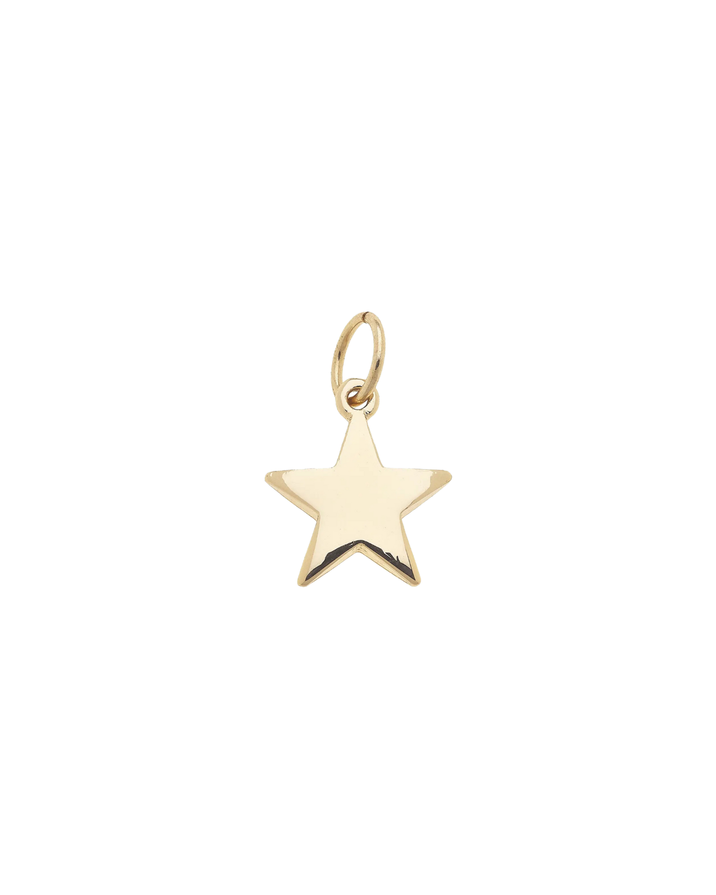 Gold Puffy Star Charm