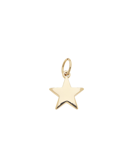 Gold Puffy Star Charm