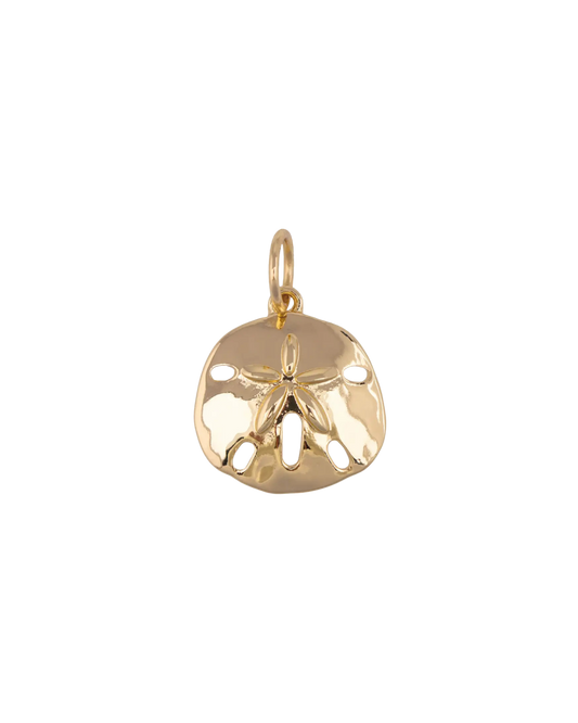 Sand Dollar Charm in Gold