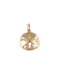 Sand Dollar Charm in Gold