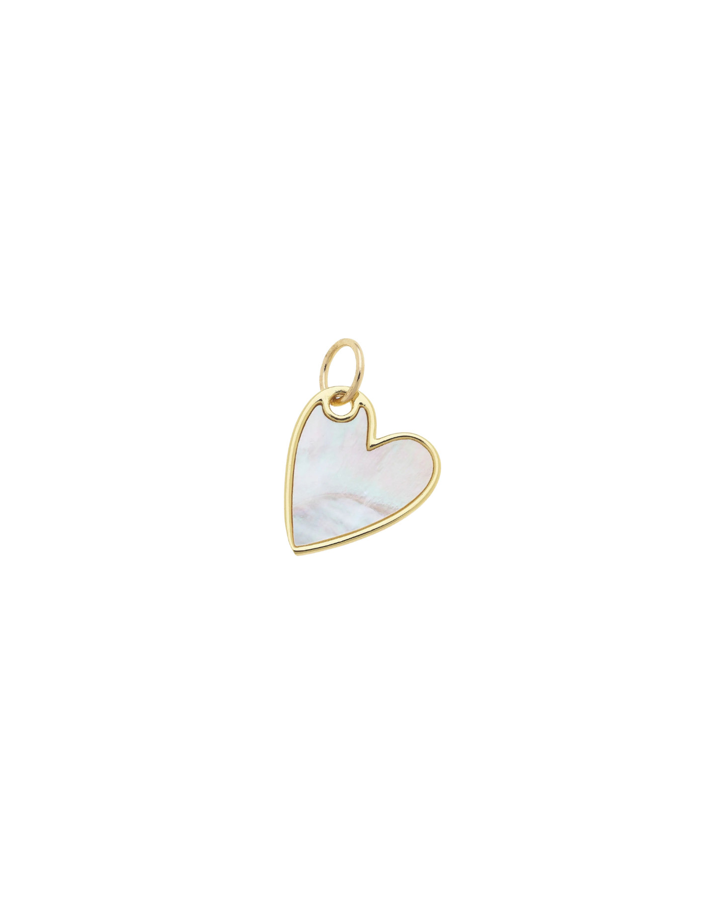 Mother of Pearl Heart Charm