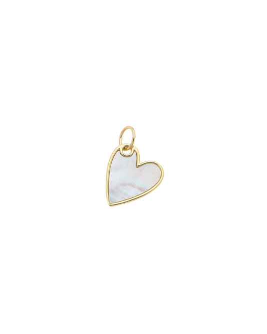Mother of Pearl Heart Charm