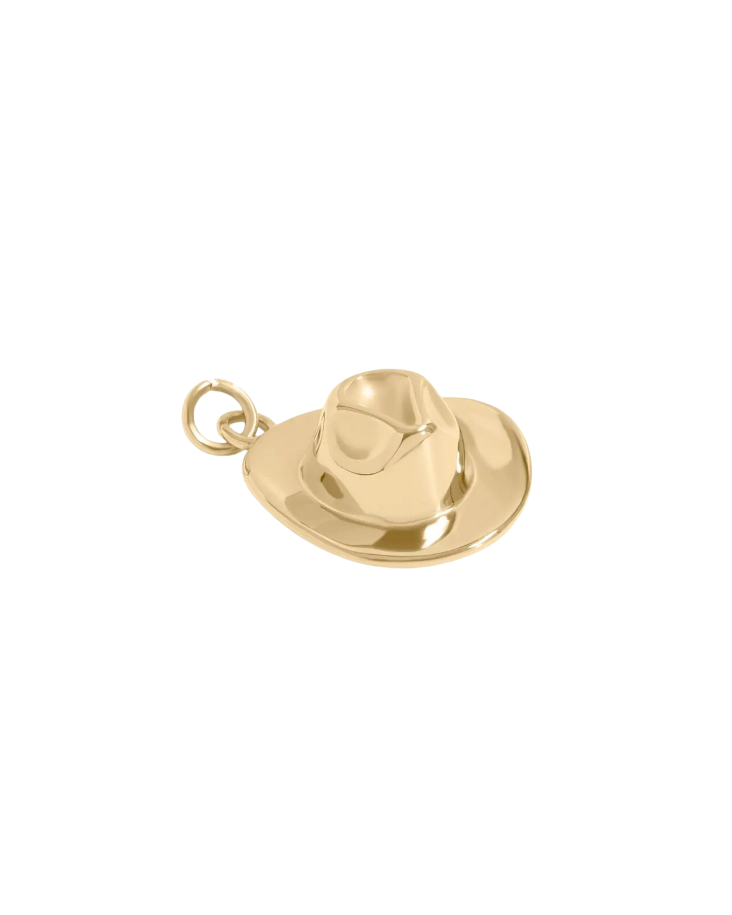 Gold Cowboy Hat Charm