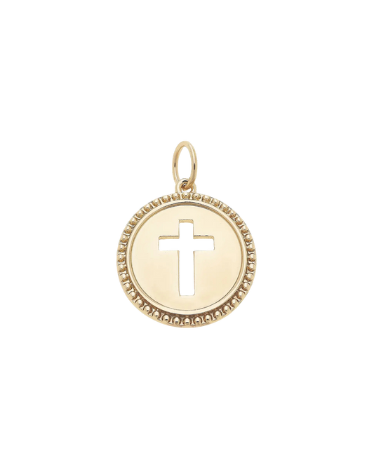 Cross Coin Charm