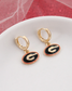 Georgia Bulldogs Gold Huggie Hoop Earrings