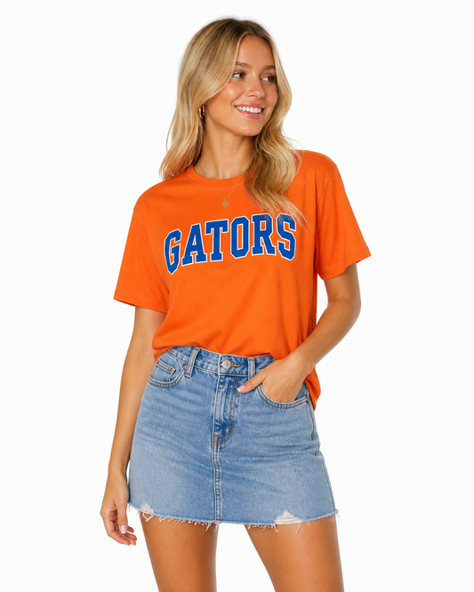 Florida Gators Orange Game Day Tee | Stewart Simmons Oversized Cotton T-Shirt