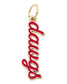 Georgia Bulldogs Dawgs script charm in red enamel with 18K triple gold plated finish for bracelets and necklaces