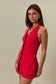 Scarlet Red Game Day Romper