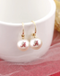 Alabama Pearl Drop Hoop Earrings