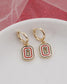 Ohio State Block O Huggie Hoop Earrings – Buckeye Game Day Jewelry